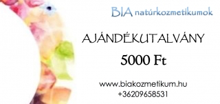 Ajándékutalvány 5000 Ft értékben